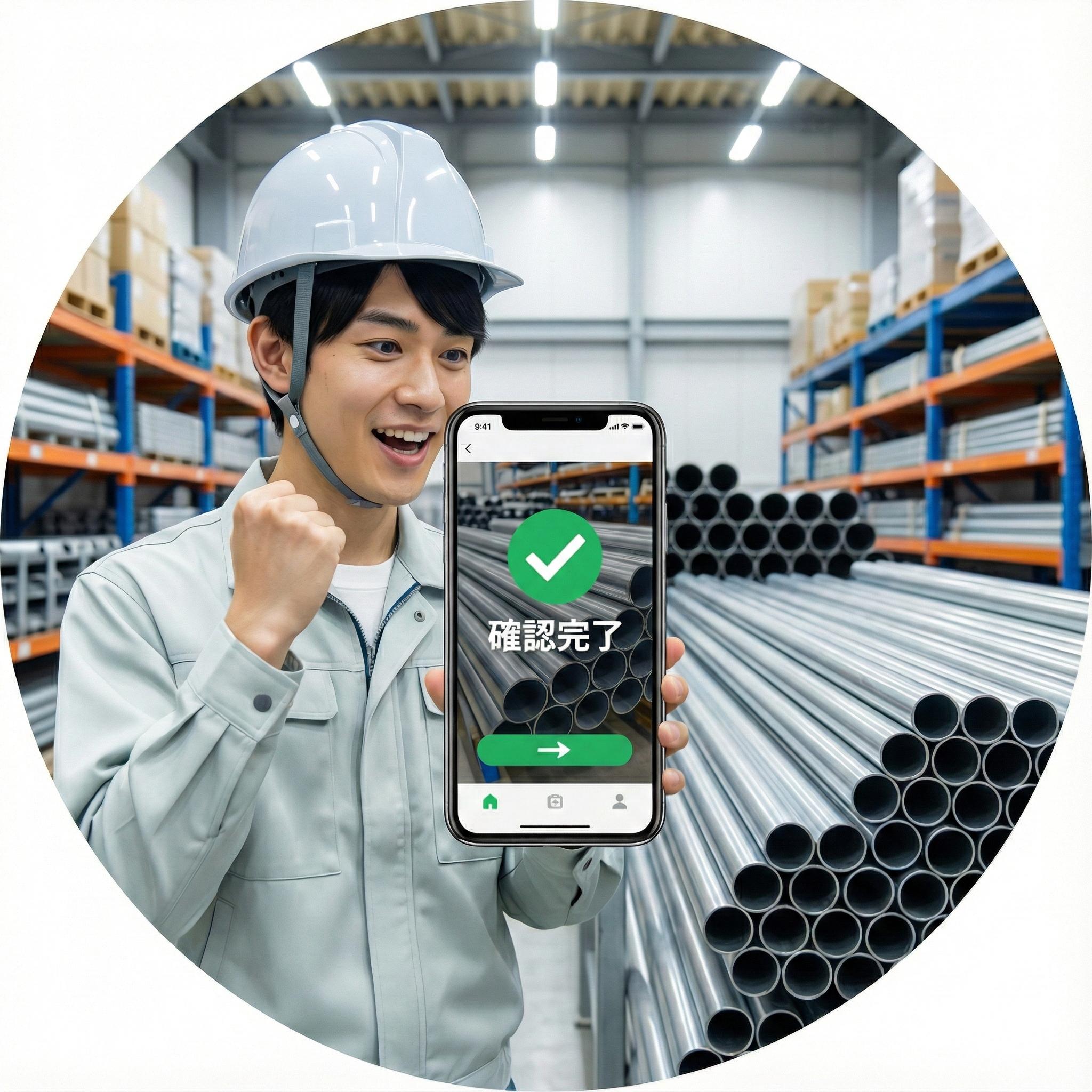 導入後: 笑顔でスマホ操作